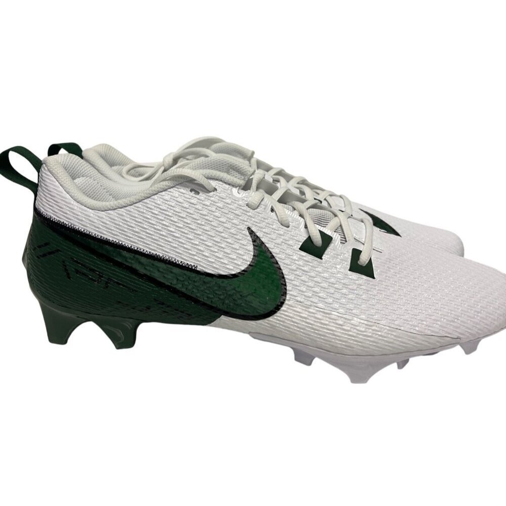Nike Vapor Edge Speed 360 White & Green Football Cleats Men's Size 14 Shoes